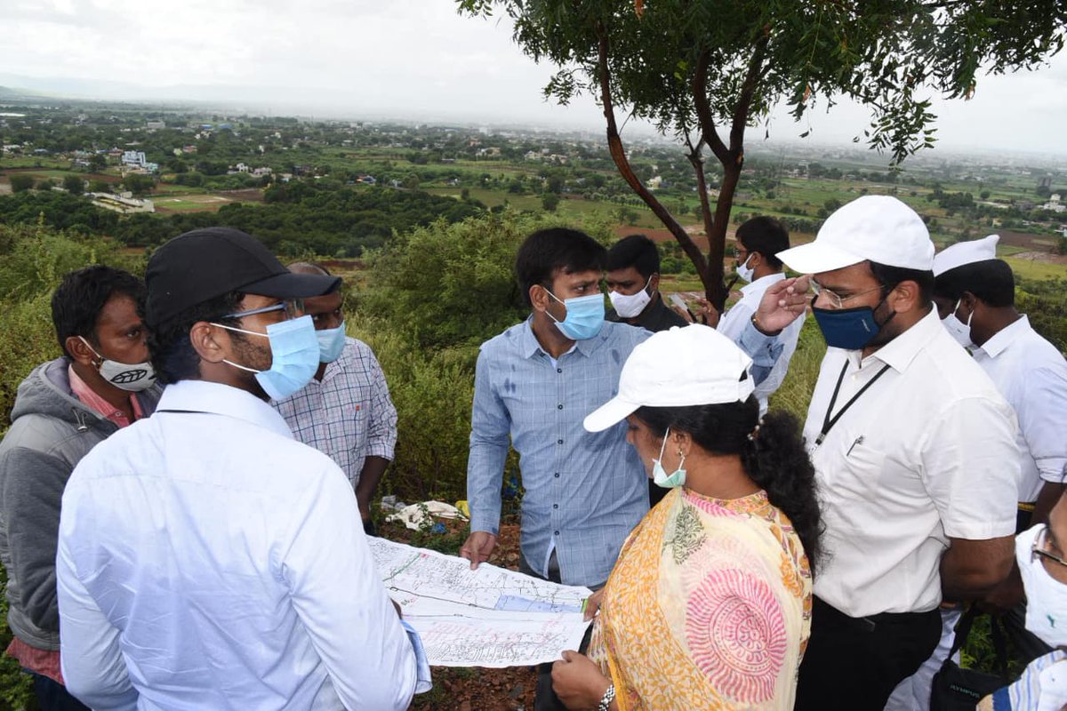 CollectorKadapa's tweet photo. Inspected the hill & adjoining lands at Chelamareddipalle village in #Kadapa for finalizing the site for establishment of Dr #YSRUniversity for architecture & fine arts and for development of the spot as #Tourist attraction because of the scenic beauty the site offers. https://t.co/7wZleKEm47