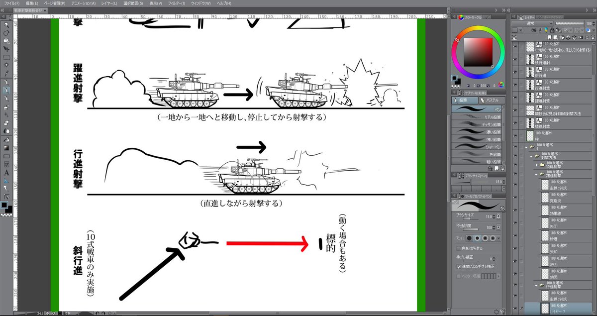 戦車射撃競技会の解説を作ってる。初歩的な話から始める予定 