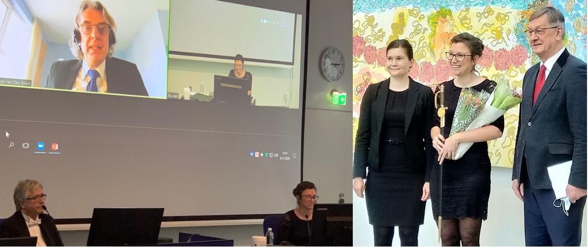 So proud of my PhD student Francesca De Lorenzo who defended her CDNF-ALS related PhD with distinction. High-level scientific discussion with Prof <a href="/LuVaDeBo/">Ludo Van Den Bosch</a>  #CDNF #ALS #ftdk <a href="/helsinkiuni/">University of Helsinki</a> <a href="/LifeSciHelsinki/">Life Sciences University of Helsinki</a> <a href="/HiLIFE_helsinki/">HiLIFE_Helsinki</a> <a href="/BIOTECH_UH/">Institute of Biotechnology (BI)</a>
