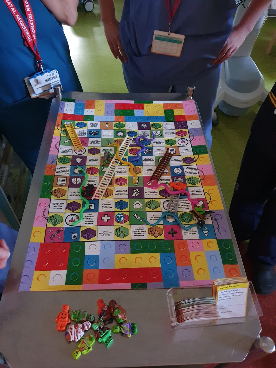 dwscott2017's tweet photo. Education and fun on a Saturday afternoon on NICU.... Neonatal snakes and ladders with Liz and I! #LEGOproject #matneoQI #uhsalwaysimproving... @FionaLawsonNHS @vickypayne @pughonline @FreyaPearson2 @MarkJohnson800 @CoemgenusG @LesleyPSC look what you're missing! https://t.co/wxQxySkqQ8
