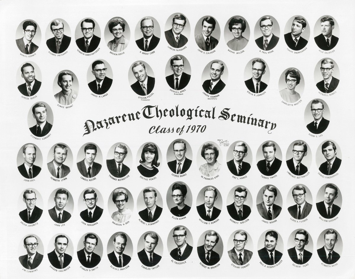 NazSeminary's tweet photo. From the archives: The Class of 1970! NTS is celebrating 75 years of ministry. Learn more at https://t.co/jbojsW0w2P #nts75 https://t.co/5Kti1v5Sb9