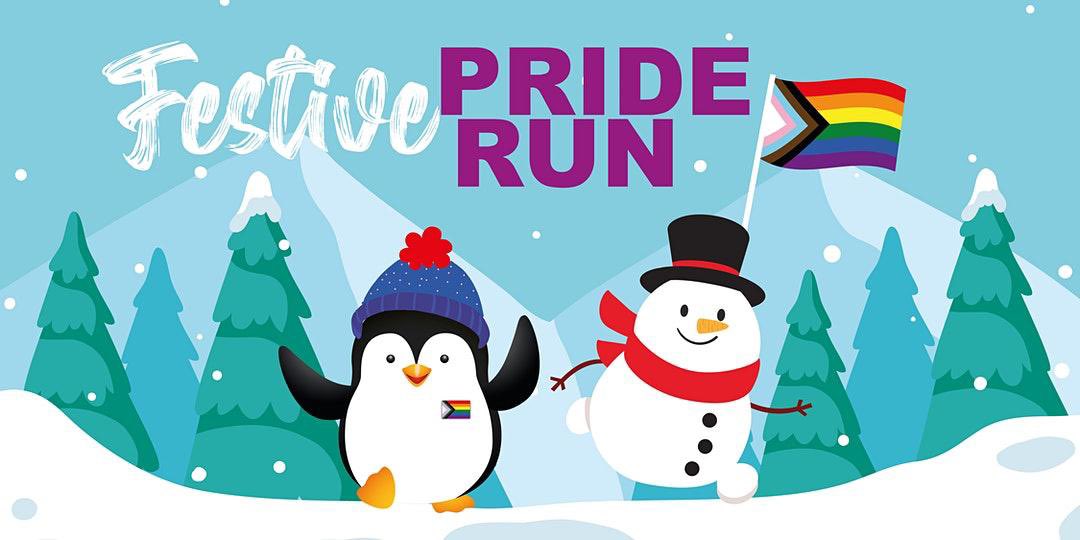 PrideSportsUK's tweet photo. SIGN UP for our #LGBTQ Festive Pride Run in support of our friends @Genderintell ✅ 

Sunday 13th Dec run/walk/cycle 5km where you are 🏃‍♂️👟 🚲 

Add some tinsel if you like &amp; post your story on socials 

We’ll share them &amp; send you a medal 🥇 

https://t.co/hBZjhxmddX https://t.co/ViWdLRFnM2