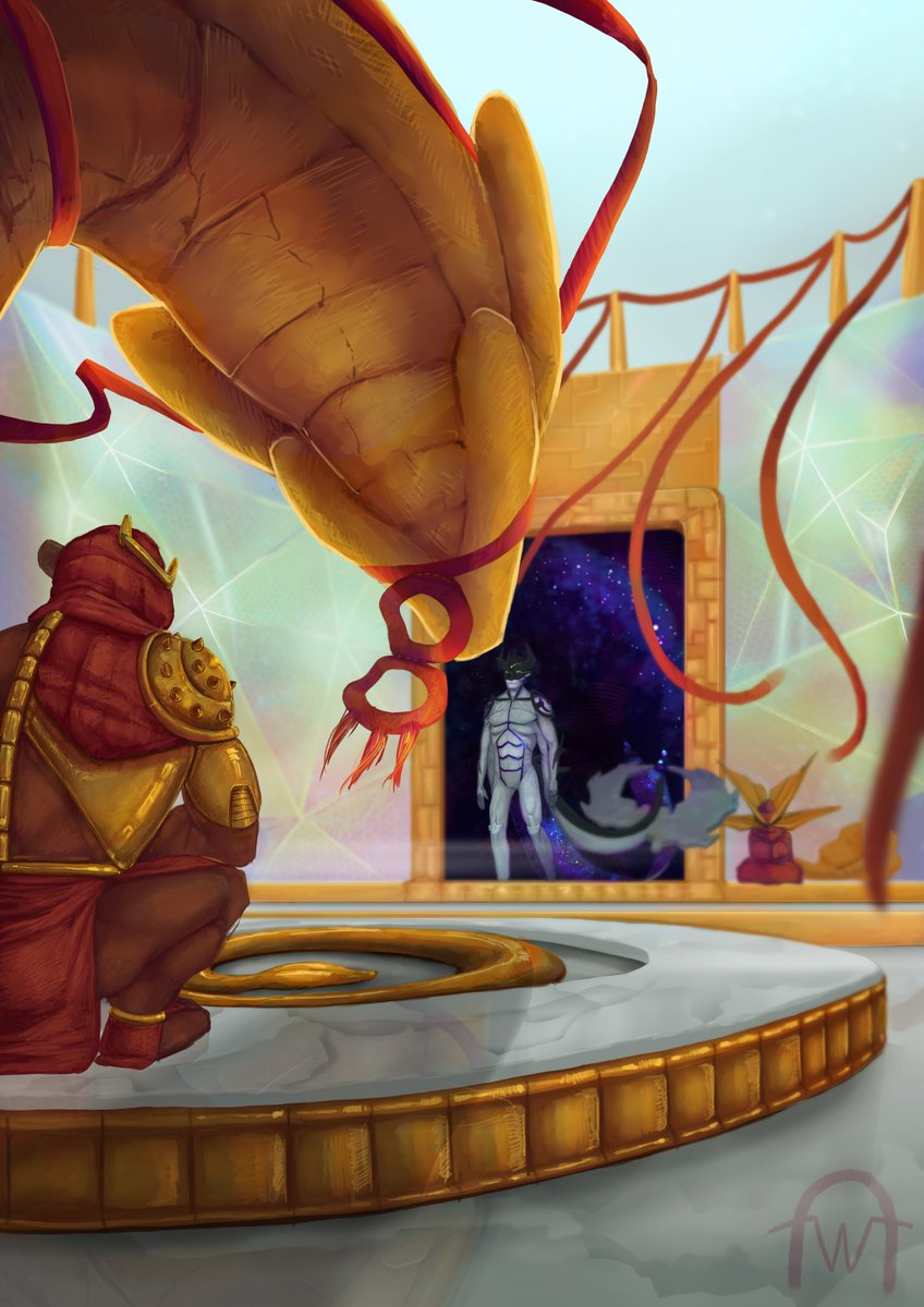 Alexandritea's tweet photo. Another panel for my comic is completed! I'm starting to get somewhere now :D
#tapascomicschat #tapas #ComicArt #comic #comicpanel #panel #fantasy #galaxy #space #GOLD #magic #illustration #artwork #art #God #artshare #artistsontwitter #marble #interiordesign #Temple https://t.co/YGMZRxCuyg