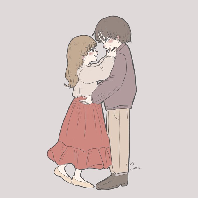 カップルイラストのtwitterイラスト検索結果 古い順