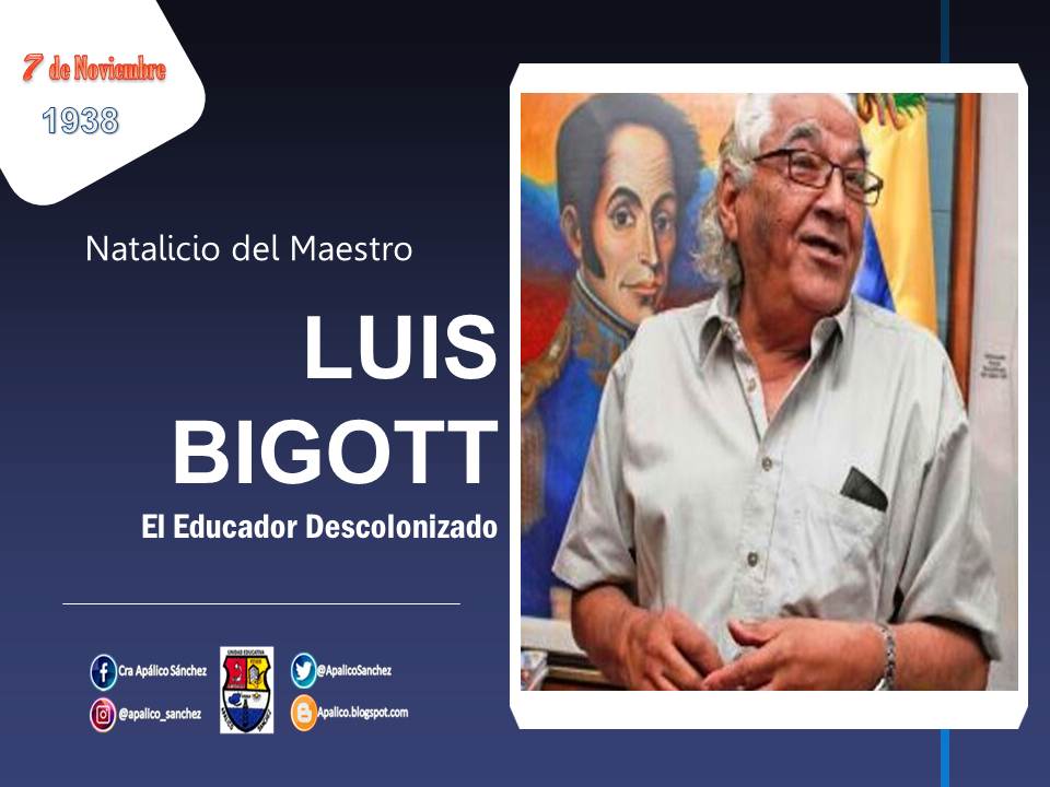 ApalicoSanchez's tweet photo. #07Nov Luis Bigott: "Para construir una nación es necesario que quien pretende enseñar se transforme en un Educador-Investigador-Agitador"#ZuliaAClasesEducaciónMedia
#ZuliaMiaVanguardiaEducativa
#TodoElZuliaUnaEscuela
#YoSoyAraguaney @EducacionZEZ @Ibarrarafael600 @MPPEDUCACION https://t.co/K702923j2C