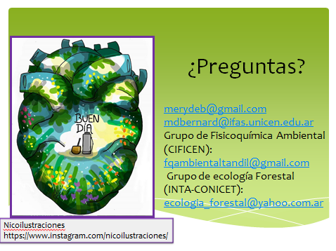 Ayer presenté la charla "Flujos de metano en suelos: secuestro como un servicio ambiental poco conocido de los bosques y forestaciones." organizada por IFRGV-UDEA.
Es una charla para conocer un poquito del tema. 
Dejo el link youtube.com/watch?v=pKiacM… para los interesados.