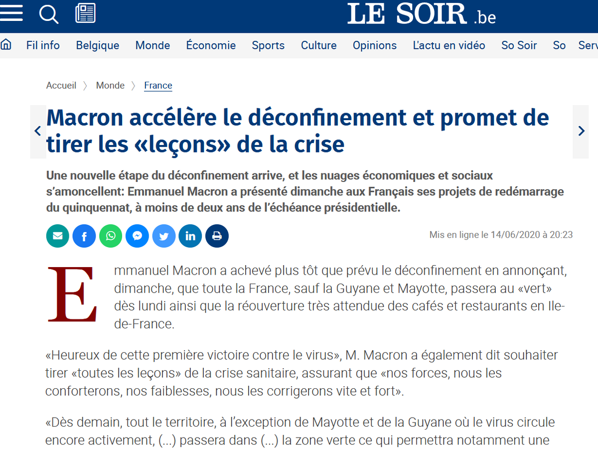 Après le confinement le pari du gouvernement était une reprise spontanée et rapide de l'économie une fois les contraintes sanitaires levées. Les ménages avaient épargné durant le confinement, ils allaient consommer en masse et relancer l'activité.Une "première victoire"...