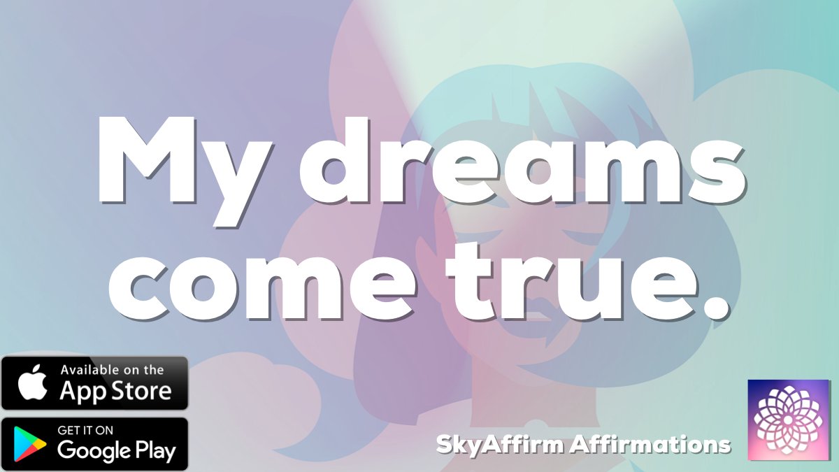 SkyAffirm's tweet photo. My dreams come true.

#FreeDownload of #SkyAffirm today! #visulizations #visionboard #meditations #goals

iOS: https://t.co/KmW55n1O9P
Android: https://t.co/FV1FJWEGQC https://t.co/wETAPxwQVO