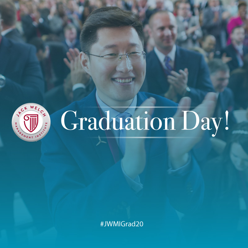CEOpapers's tweet photo. JackWelchMBA: Today is the day! We can't wait to see you all virtually. Share how you are getting ready using #JWMIGrad20 https://t.co/k6CSjRjZJs