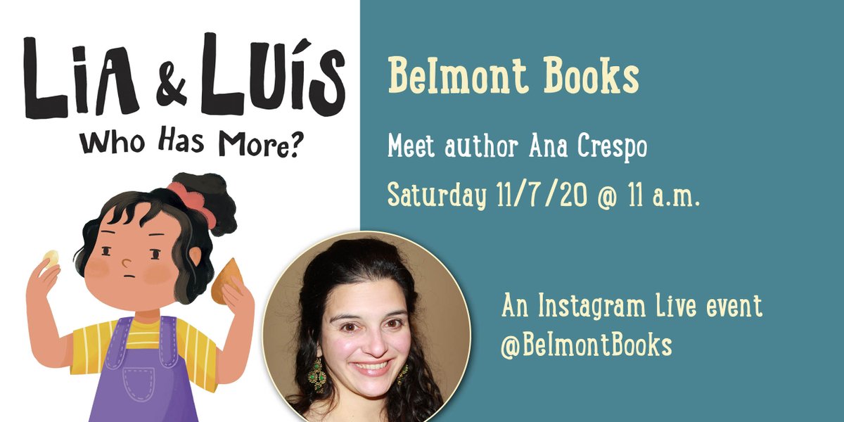 charlesbridge's tweet image. Don&apos;t miss @AnaCrespoBooks&apos;s special #STEM #storytime TODAY at 11 AM, courtesy of @belmontbooks! #StorytellingMath #kidlit #edutwitter Register here: ow.ly/6CDK50C9kcx