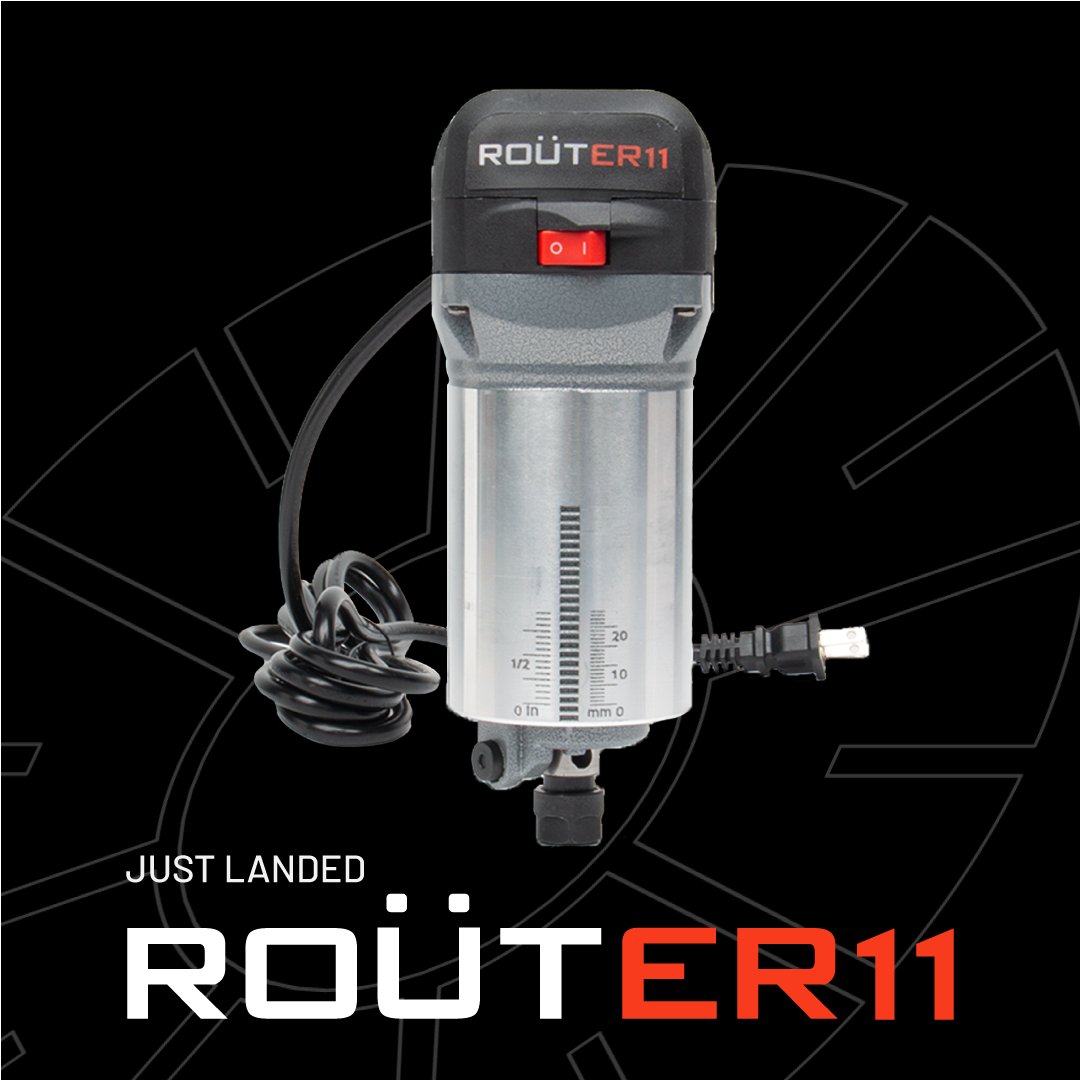 OpenBuilds's tweet photo. RoutER11 has Landed!
It’s ready to take on all of your CNC tasks and projects with its precise ER11 Collet.
Get it -> https://t.co/mQAup8r5np
#OpenBuilds #OpenBuildsModularSystem #RoutER11 #cnc #cncmachine #cncrouter #er11 https://t.co/wLkKx2Ie8c