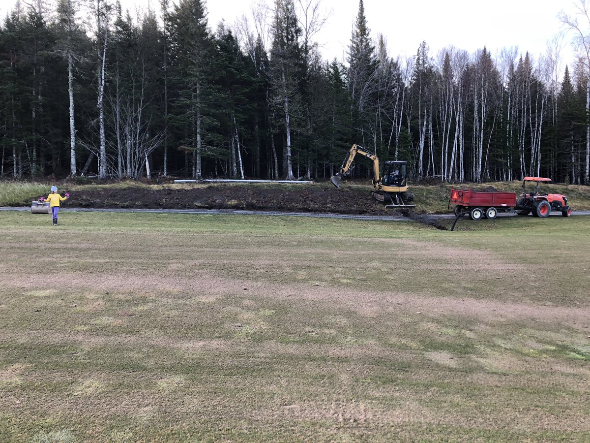 Addressing the weeping hill on the right side of 12.  Great to get this one out of the way.