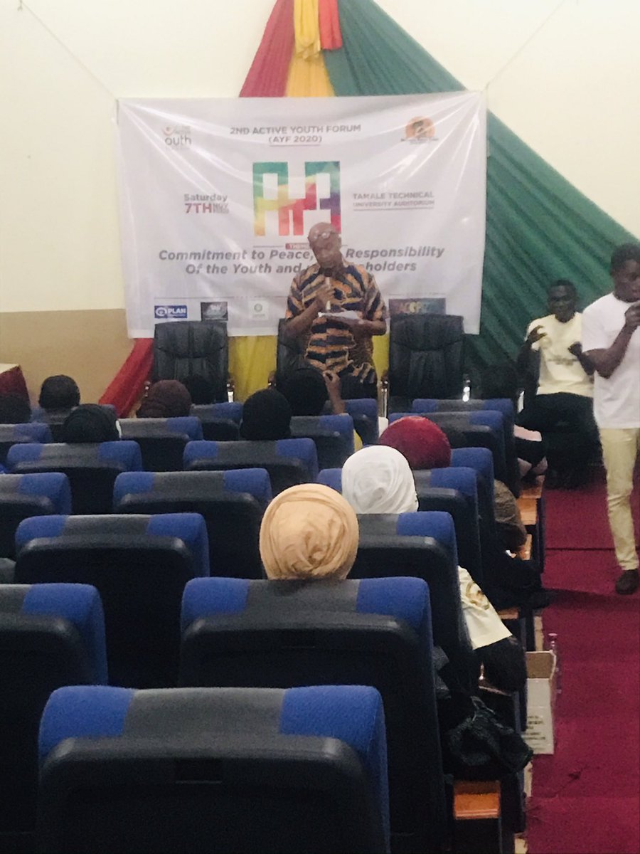 markyawaddo's tweet photo. Mr Solomon Tesfamariam- Country Director for Plan Ghana giving a speech at the Special Guest Speaker. His speech on peace is a clarion call to Ghanaians to appreciate and uphold the Peace and Harmony we are enjoying. #ActiveYouth #IcommitToPeace #iAm4Peace #AYF2020 @PPAGGhana https://t.co/OVNOu9Dyjj