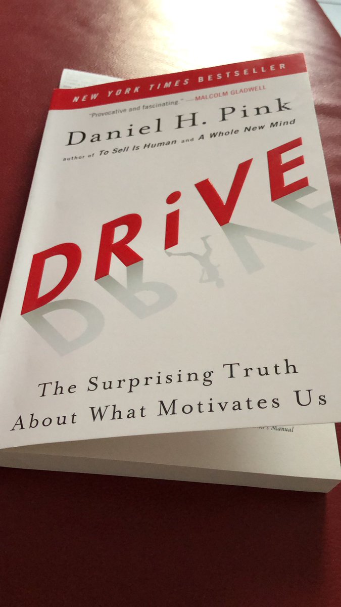 Drive, by <a href="/DanielPink/">Daniel Pink</a> was in fact surprising about what motivates us. #BookRecommendations