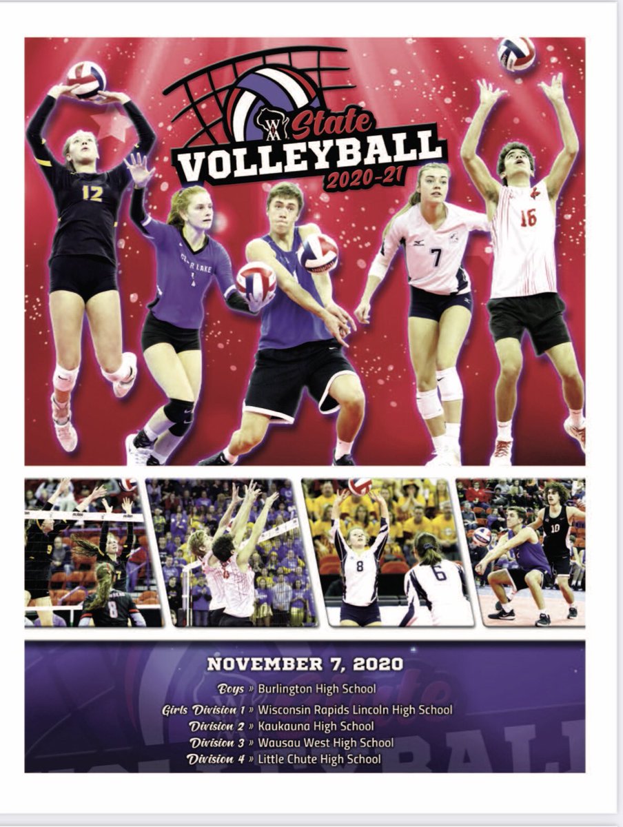 Even as we await our season in the spring, we are still making our presence known at the state volleyball tournament this weekend. Check out the program cover! (Miss you and stay well, Spartans!) ✌🏻❤️🏐<a href="/FortuneTrish/">Be The Good</a> <a href="/Joey_Damato/">Joey D'Amato</a>  <a href="/bigbadbuckybdgr/">bigbadbuckybadger</a>