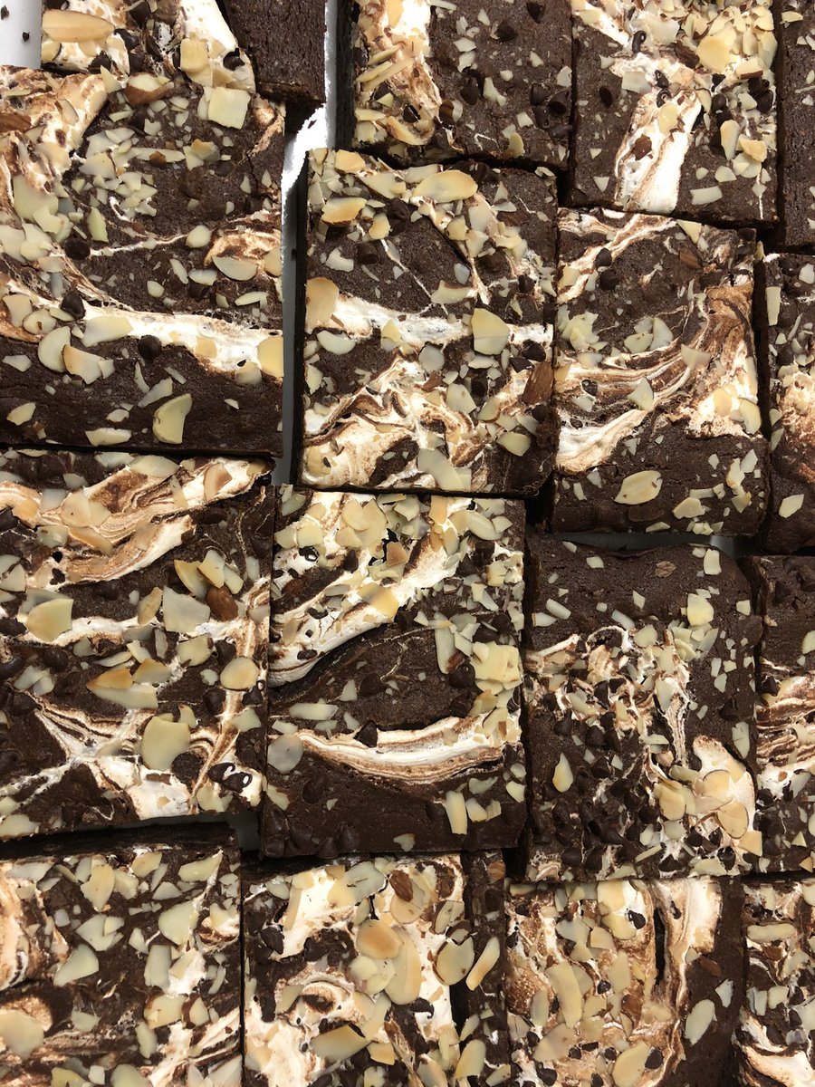 BreadNj's tweet image. Rocky road brownies