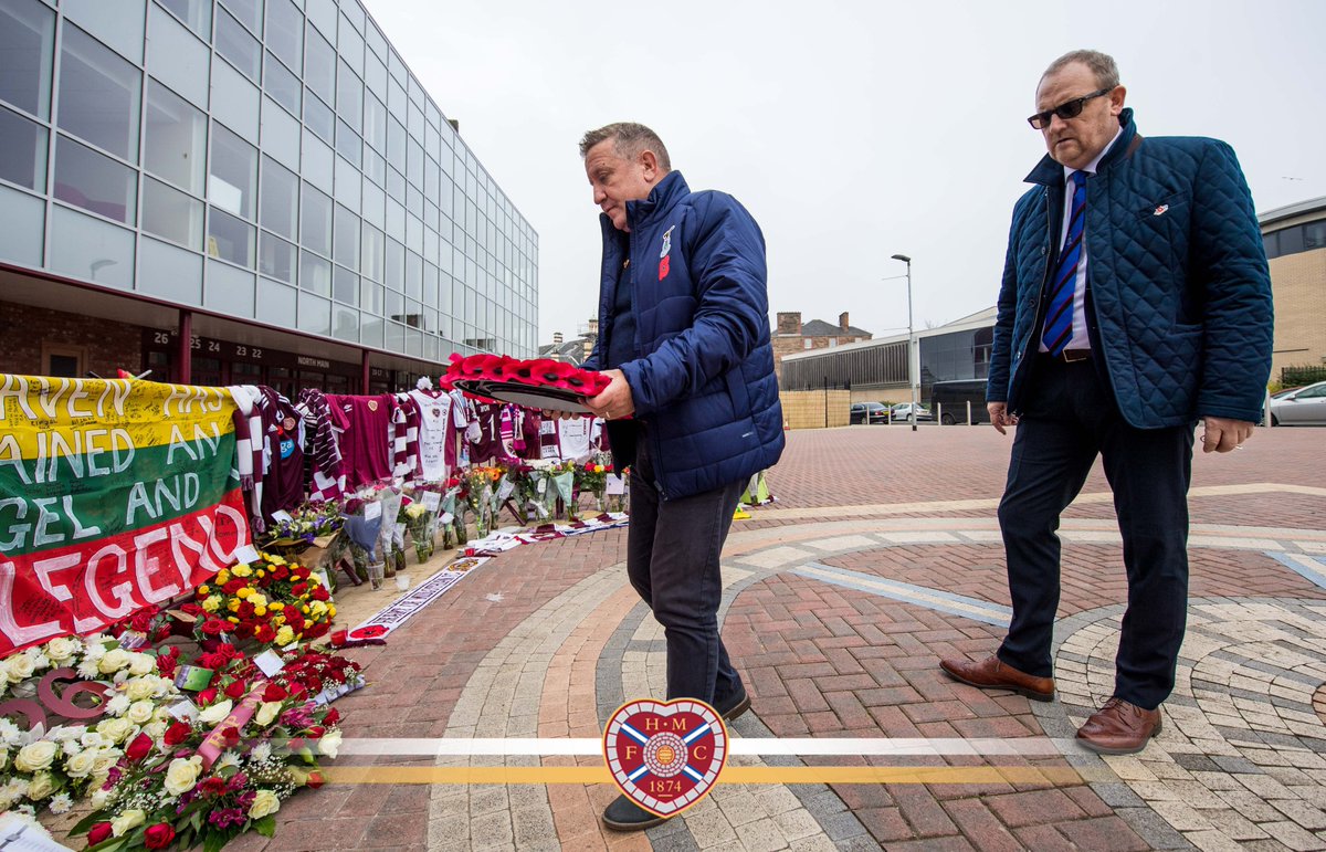 ♥️ Robbo laying a wreath for Marius on behalf of <a href="/ICTFC/">Inverness Caledonian Thistle FC</a>