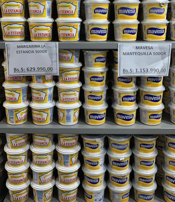 Fantasma_956's tweet photo. Y las @EmpresasPolar al final del día le teme a lo que tanto predicó, la libre empresa. Sus productos los más caros del mercado, full dolarizado y le teme a la competencia, denuncia a Margarina Primor por supuesto uso de su marca, pero en fondo es el precio https://t.co/GzqTy9ylel