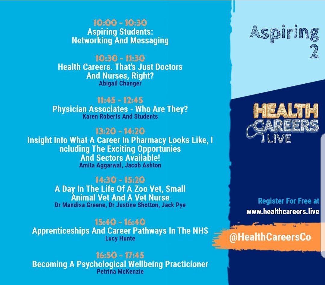 For those interested in a career in pharmacy, head over to the Health Careers live conference NOW @healthcareersco #healthcareers #careerinpharmacy
