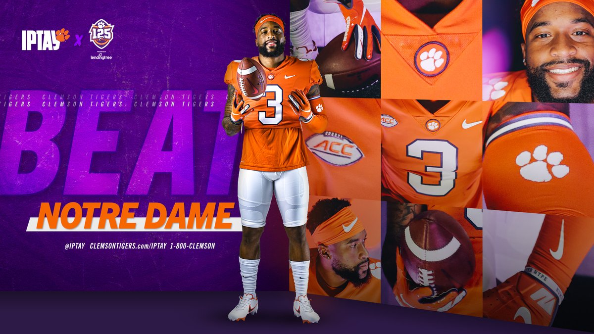 IPTAY's tweet photo. IT'S GAMEDAY!🐅🏈😤 
 
Retweet to let @ClemsonFB know you're ALL IN!
 
#AllIn #BeatNotreDame #ClemsonFamily 
 
🟠🟠🟠🟠🟠🟠🟠🟠 https://t.co/lfezUZUxjp