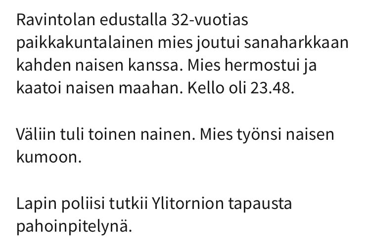 suonpaa's tweet photo. Mies pahoinpitelee naisia, riehuu kadulla ja hajottaa autoja. @Iltasanomat tavoittaa otsikkoonsa oleellisen: ”Naisia joutui sanaharkkoihin”. 

Olivat akat pilanneet tämänkin illan.
https://t.co/dnGBelh0Da https://t.co/FKaH96gw7x