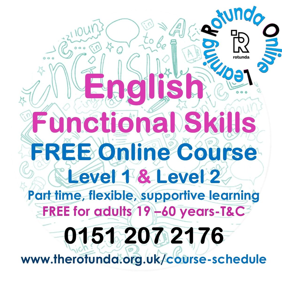 RotundaLtd's tweet photo. This is be a great time to bank your Maths &amp;/or English Functional Skills qualification; which will give you a better chance of getting a good job or furthering your education.
Take a FREE ROL-Rotunda Online Learning course* today:
📞01512072176
⌨ https://t.co/iaMWrWWJUs 
*T&amp;C https://t.co/GvVdLZyZFU