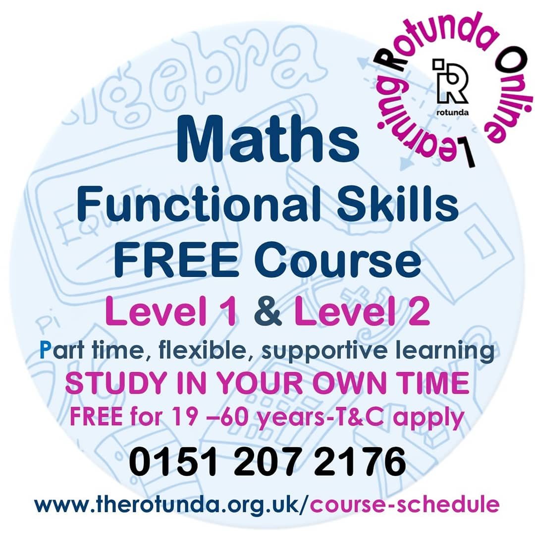 RotundaLtd's tweet photo. This is be a great time to bank your Maths &amp;/or English Functional Skills qualification; which will give you a better chance of getting a good job or furthering your education.
Take a FREE ROL-Rotunda Online Learning course* today:
📞01512072176
⌨ https://t.co/iaMWrWWJUs 
*T&amp;C https://t.co/GvVdLZyZFU