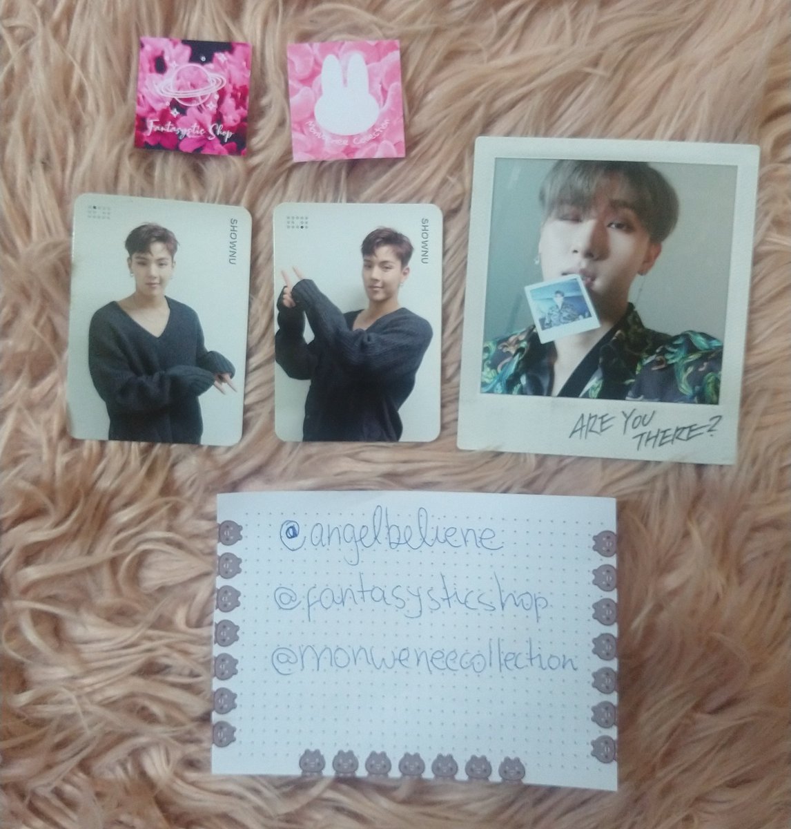 AngelBeliene's tweet photo. [VENDO/TROCO] 

• Troco por ítens do Wonho ou Hyungwon que eu não tenha

• POLAROID AYT R$35,00  (🐺)
• SHOWNU PREORDER R$35,00 (🐻/🐻)

[ Monsta X | Shownu | Changkyun | I.M. | AYT | PhotoCard | Polaroid | WTS | WTT | VENDA | TROCA @OfficialMonstaX] https://t.co/vqqG51Y4GA