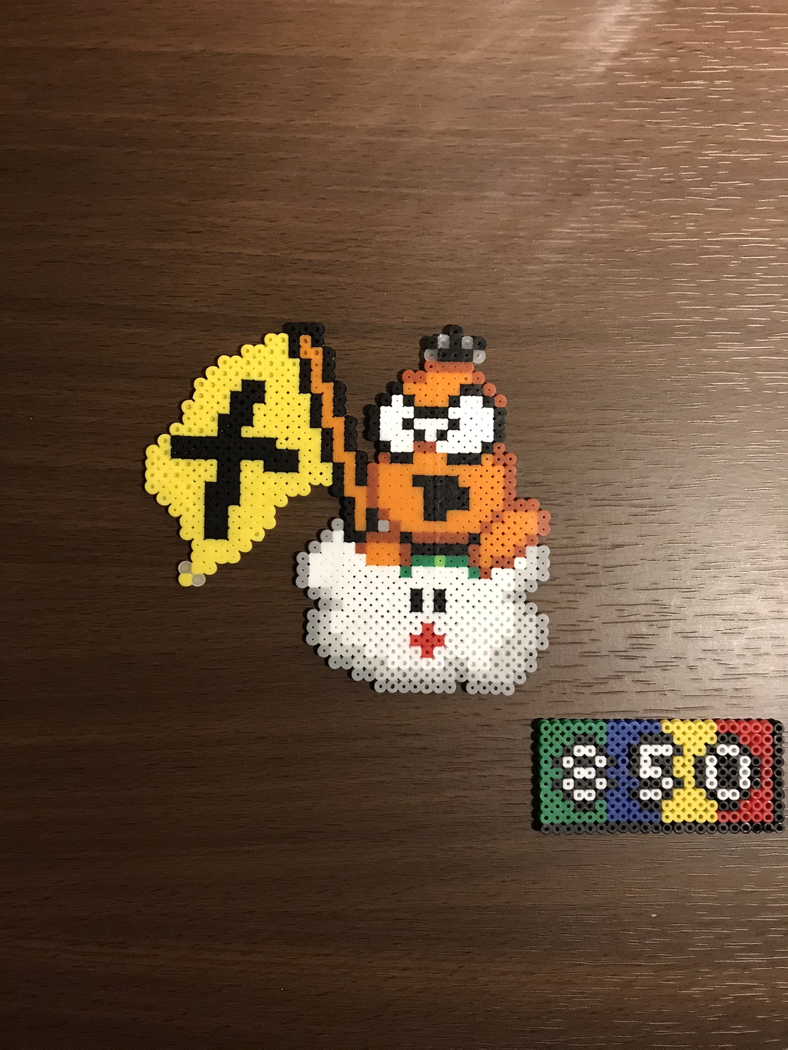 はちこまる 趣味アカ こんばんは スーパーマリオカートからジュゲム作りました もう負け決定なので逆走 です No 212 アイロンビーズ レトロゲーム 850ビーズ T Co Sobpuga4px Twitter