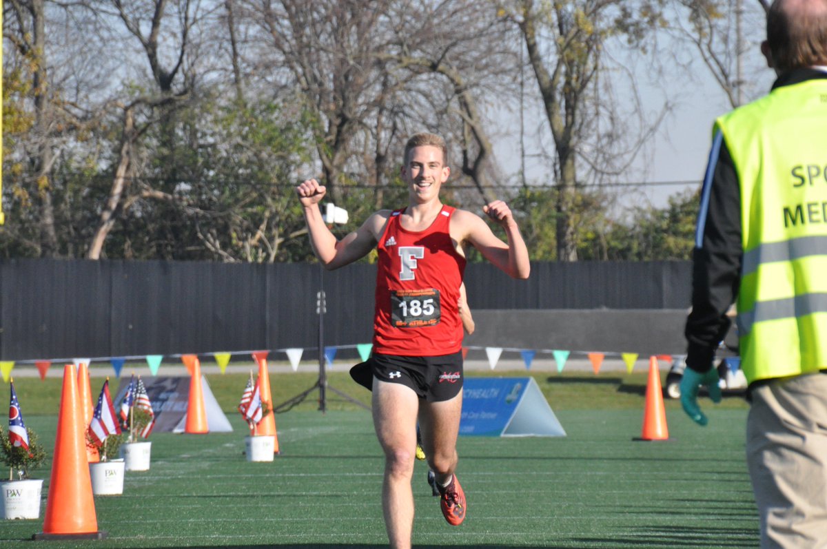 GrantPepper's tweet photo. KNOX COUNTY, YOU HAVE A STATE CHAMPION!

Fredericktown senior @thomascaput0 makes history by becoming Knox County's first cross country state champion. He won the Div. III state meet this morning with a personal-record time of 15:31, outlasting Belpre's Eli Fullerton by 5 seconds https://t.co/OWl6HsEZqJ