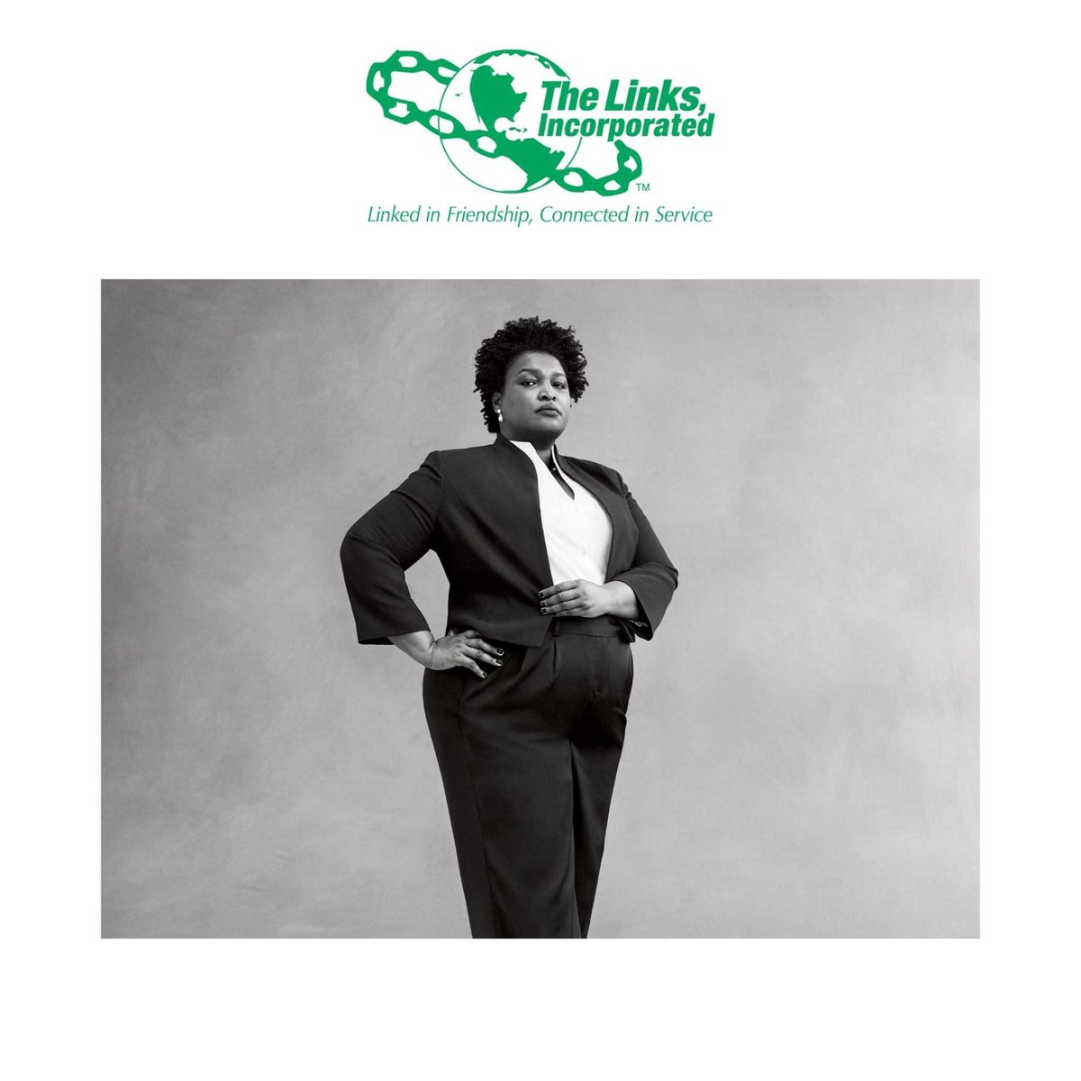 PortCityLinks's tweet photo. Today we send white roses to member, Stacey Abrams, who understands that #OurVoiceOurVoteOurPower matter.  Through her efforts with Fair Count and Fair Fight she has significantly impacted Black voter outcome. We salute you sister! 
#counteveryvote https://t.co/4k56VAPavH