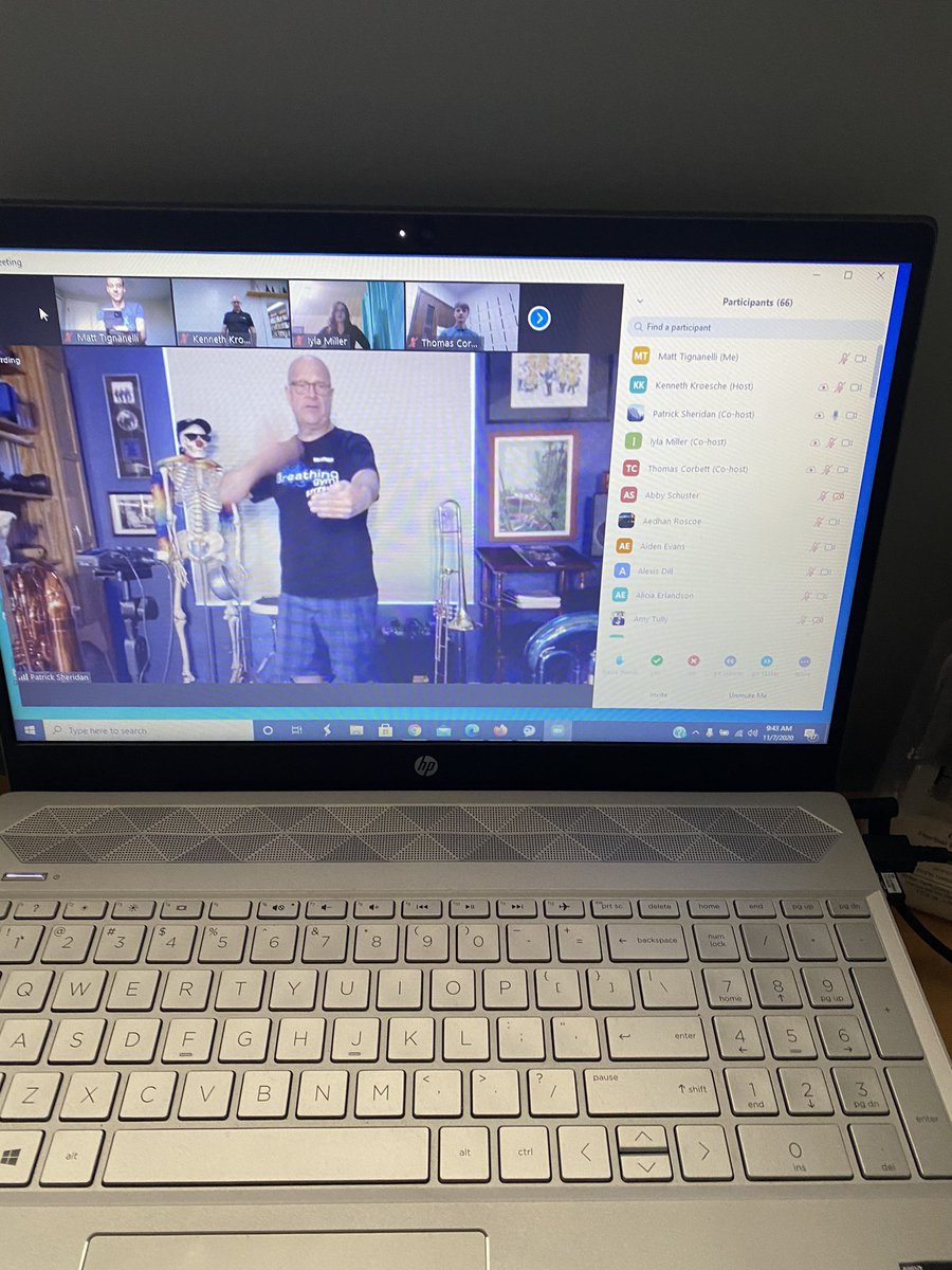 Fantastic breathing gym session this morning with tubist Patrick Sheridan! <a href="/OaklandUMusicEd/">Oakland U Music Ed</a> <a href="/oaklandu/">Oakland University</a>