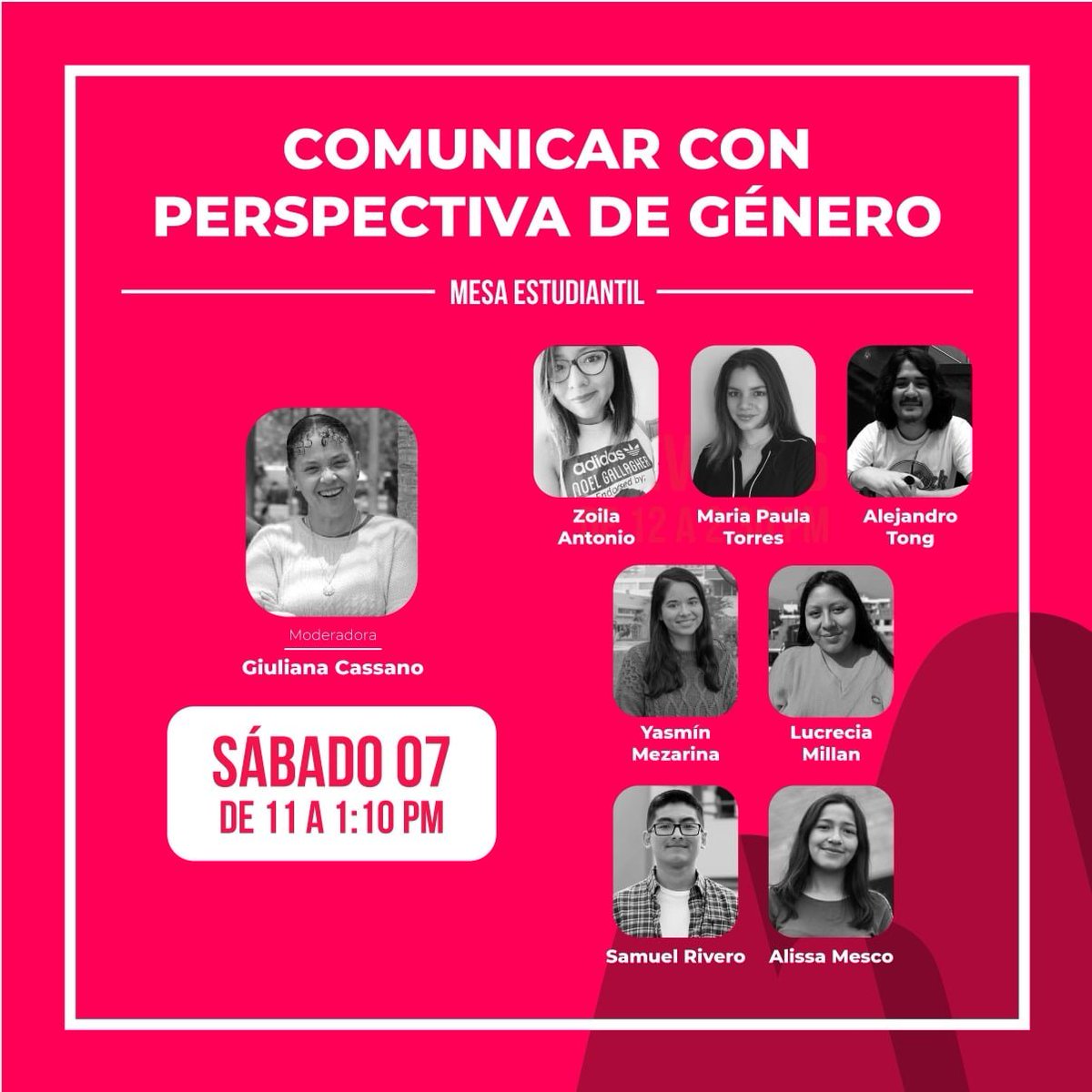 cfcomunicapucp's tweet photo. En solo una hora, iniciará la primera mesa del último día del Coloquio de Comunicaciones: "Comunicar con perspectiva de género", donde moderará Giuliana Cassano.
¡Definitivamente no se lo pueden perder!
Nos vemos ahí: https://t.co/wkSIb2ppiw https://t.co/ivf1QkC4c6