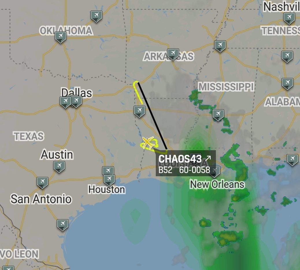 is_keelu's tweet photo. USAF
Boeing B-52H Stratofortress
#CHAOS43 60-0058 #AE5893 #Louisiana https://t.co/oROhMVZdCm