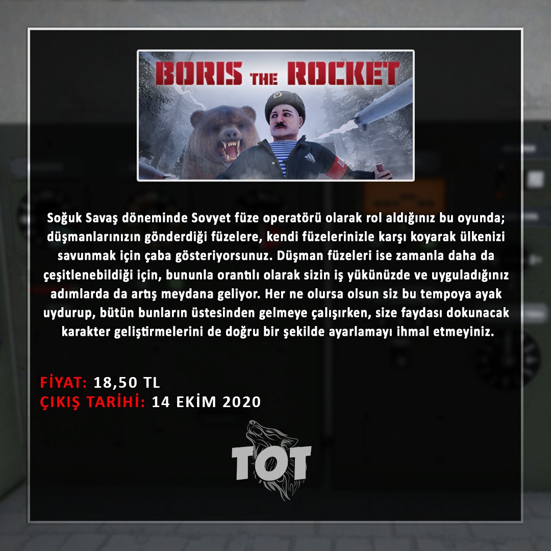 totgametwit's tweet photo. 🕹️BORIS THE ROCKET
https://t.co/5gxgjJrbgO https://t.co/Pq225J2bvn