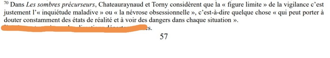 Ce serait donc avant tout "la stimulation de la vigilance" qui serait responsable des "pics" de signalements. Or, comme l'écrivent Chateauraynaud et Torny, la figure limite de la vigilance est "l'inquiétude maladive" ou "la névrose obsessionnelle".