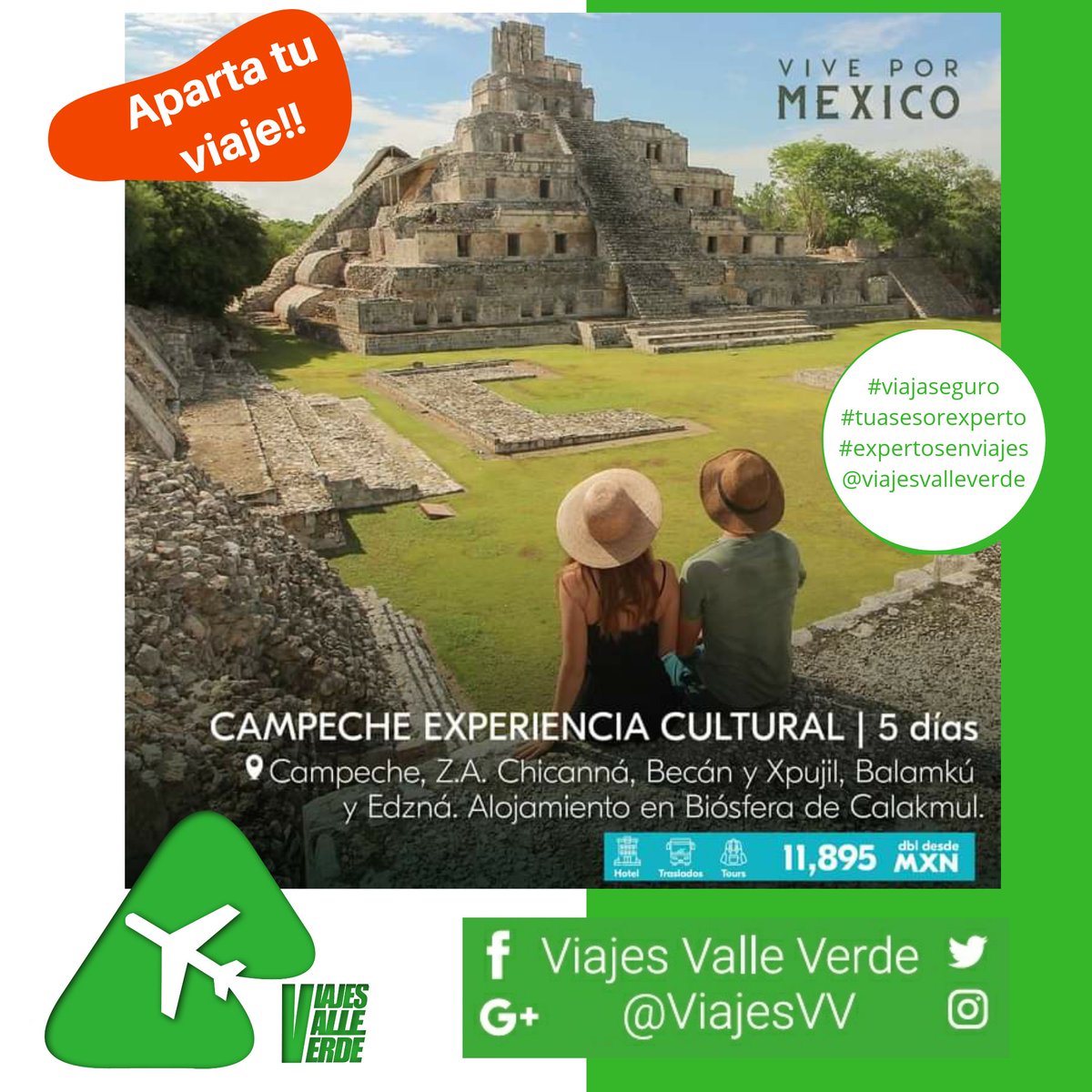 ViajesVV's tweet photo. Aprovecha #Campeche para elegir viajar desde hoy hasta marzo 2021. Reserva con tan sólo 15%.
#campeche #calakmul #edzna #chicanna #baluarte #viajaseguro #TuasesorExperto #expertosenviajes #safetravel #viajemostodospormexico #lifestyle #viajesvv #bucketlist #viajavivevuela https://t.co/dFz3CpKsza
