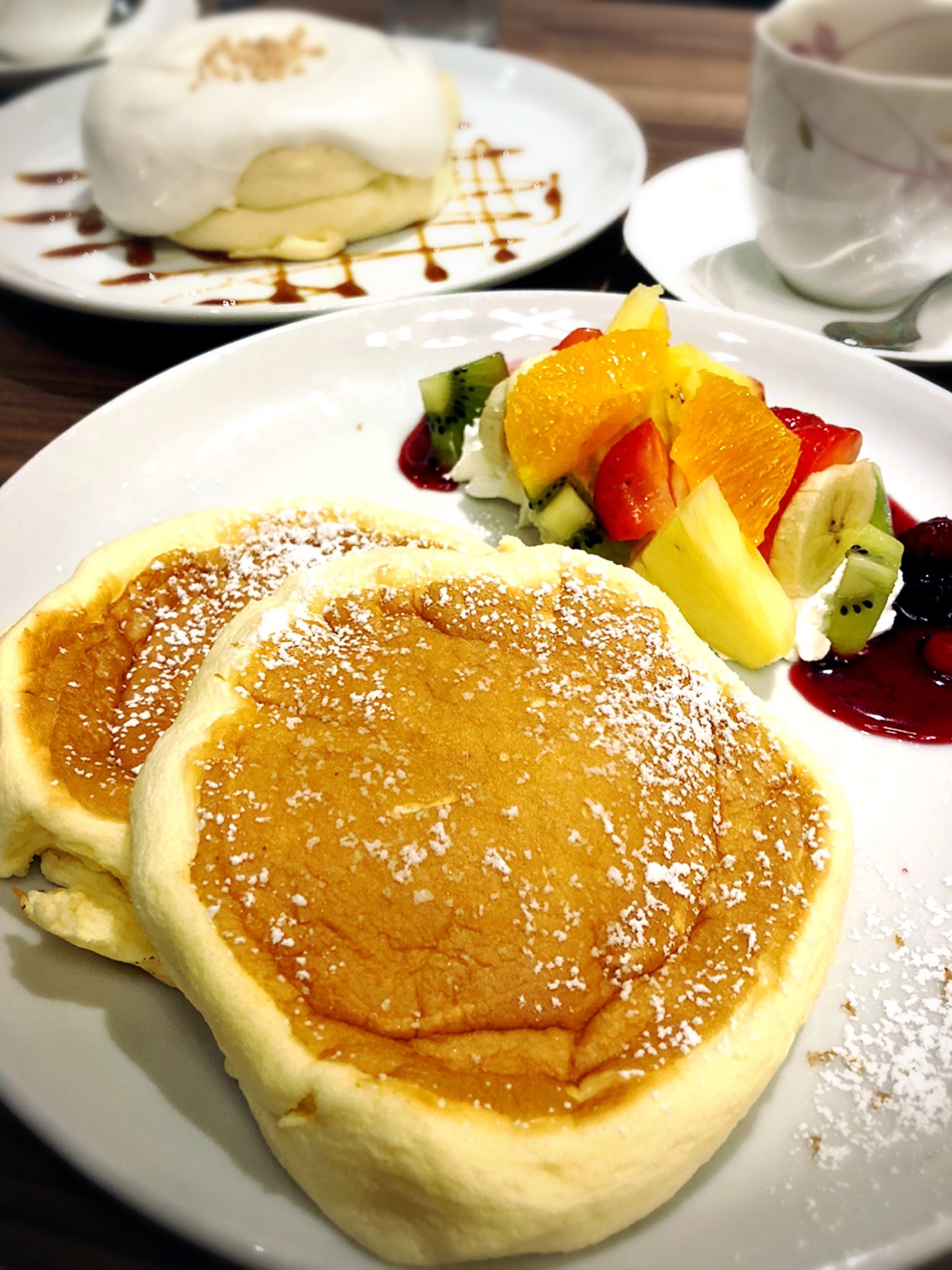 レディオ アワビ茸のパスタ食べてリコッタパンケーキ食べた 食べすぎたうぷっ T Co 6vz3s3c7e2 Twitter