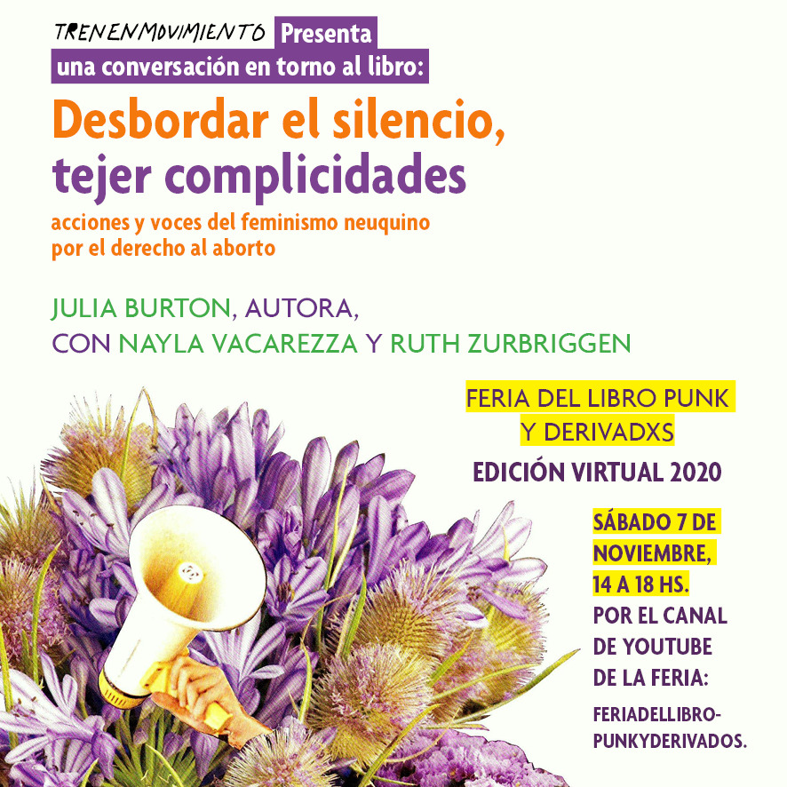 RevueltasSocBA's tweet photo. FERIA DEL LIBRO PUNK Y SUS DERIVADOS! 
Hoy a las 16 hs nuestra compañera, Julia Burton, presenta su libro, en conversación con Nayla Vacarezza y Ruth Zurbriggen.
Sumate desde este link: https://t.co/WfnrMdFxeT https://t.co/fYkFlVurfY