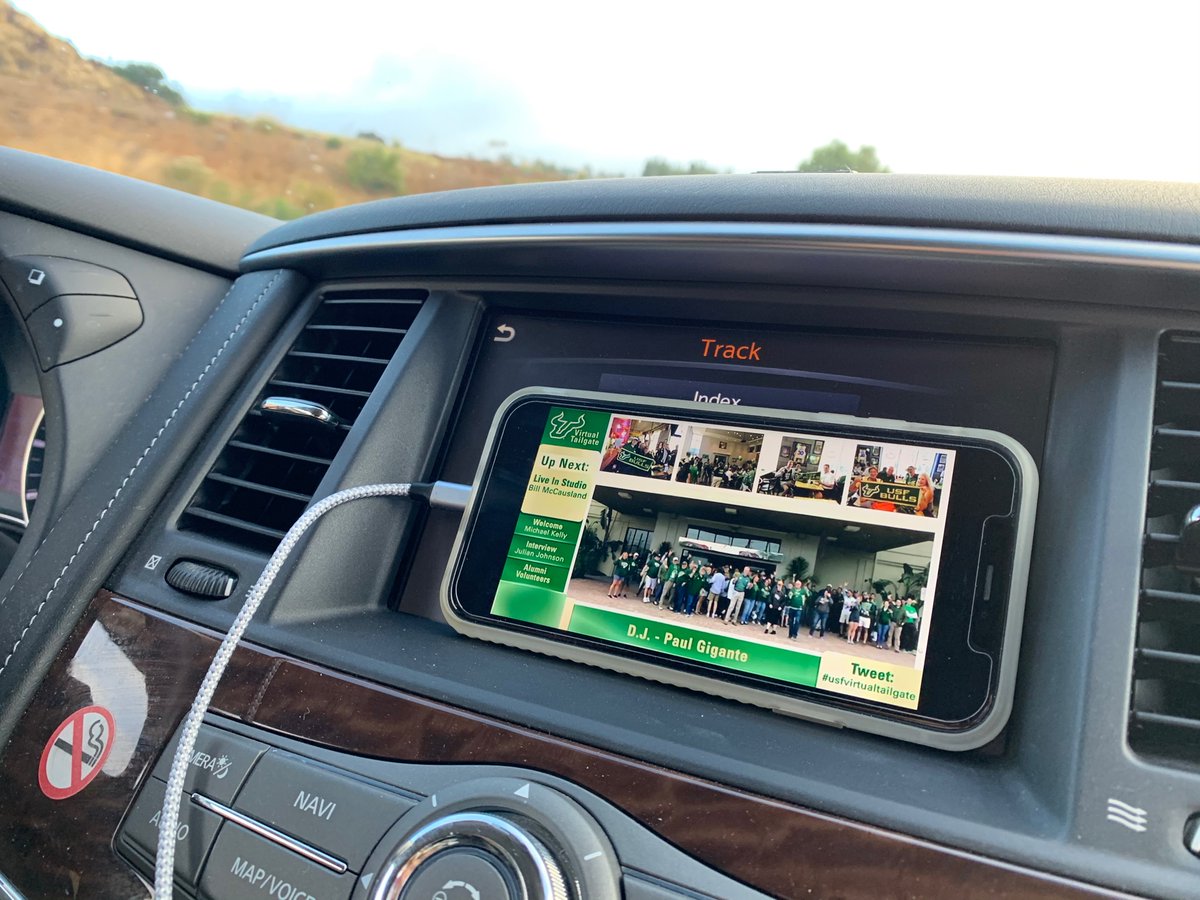 AbzRitter's tweet photo. On the road this morning, tuning in to the #usfvirtualtailgate from all the way out in Arizona! Love the energy and Bull pride!!!!! π€π€π€ #HornsUp https://t.co/jMO3tG2k65