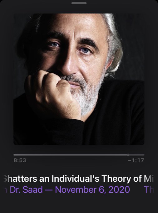 If you want a sound perspective of what&rsquo;s happening right now this 10 minute clip is worthwhile @GadSaad