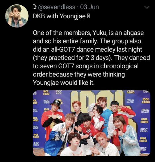 8. DKB's Yuku not only him, his whole family loves got7 