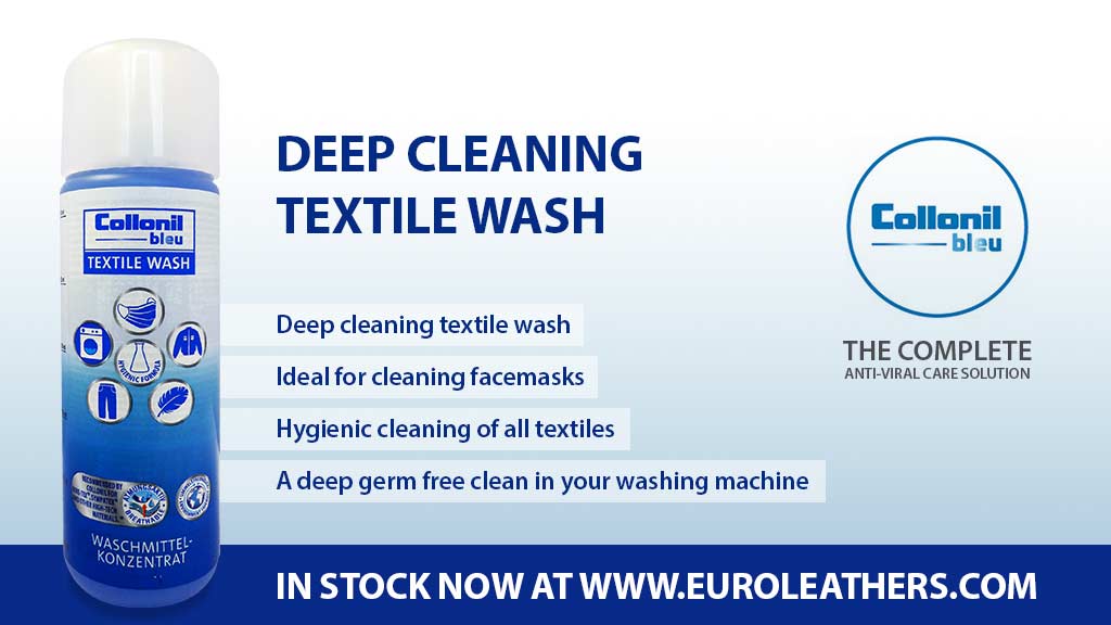 CollonilUK's tweet photo. Collonil Bleu Textile Wash - deep germ free clean in your washing machine! Ideal for cleaning facemasks and hand towels. 

Order yours today https://t.co/QLDDOaj0R9 #killthegerms #collonilbleu #euroleathers #sanitise #staysafe https://t.co/la3y9RILcD