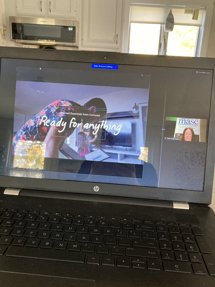 dawn_byers20's tweet photo. It’s a great Saturday morning with @MASCSchoolComm and the annual MASC/MASS convention online... currently addressing barriers to digital equity and online learning #masc20 #MaEdu https://t.co/PH1fucGkqa