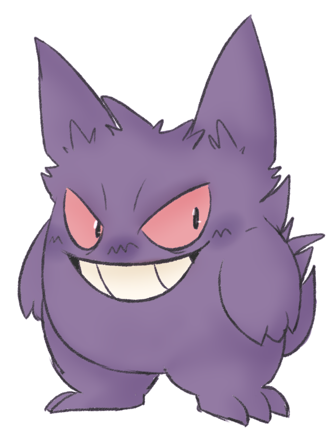 inky0flower's tweet photo. i`m really bored, so here`s a sketch with Gengar 

#art #sketch #fanart #pokemon #gengar https://t.co/sWXu4gdd20