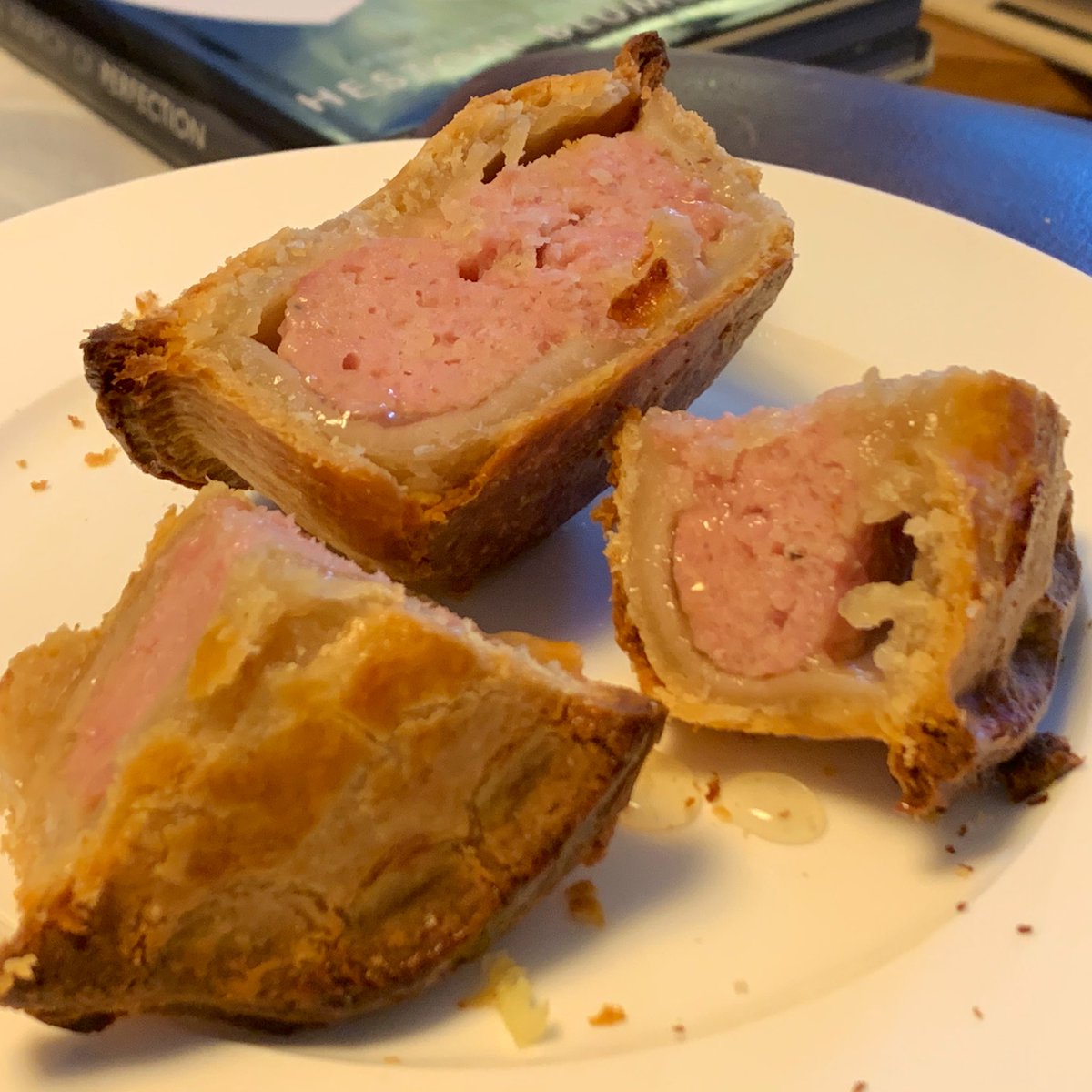 Ongoing good pies alert. Sam the butcher at <a href="/LittlePigsDids/">TheDidsburyButchers</a> has been making his own pies. The cheese n onion is good; The meat pie is bloody fab; maybe more jelly? It’s an easy 9!