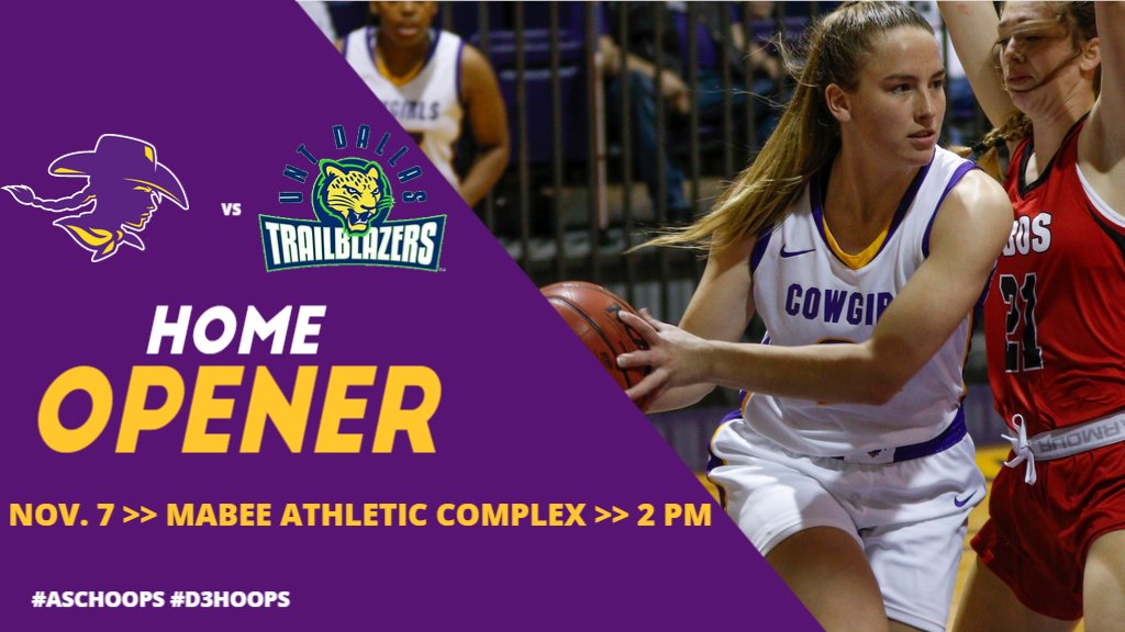 HSUAthletics's tweet photo. 🚨HOME OPENER🚨
🆚UNT Dallas
📍Mabee Athletic Complex
⏰2:00 pm
📺https://t.co/aNKvSRfoRu
#ASChoops #D3hoops https://t.co/HdvWdmTqAe