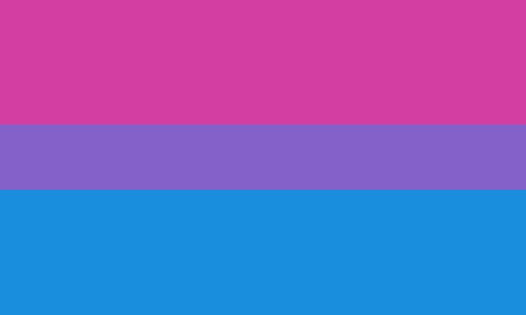 Bisexual pride, bi love, bisexuality sticker by thequeershop