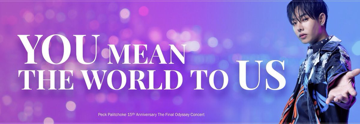HBDpalit's tweet photo. You mean the WORLD to US 
#FinalOdysseyConcert_Day1 https://t.co/DAZljbyMmC