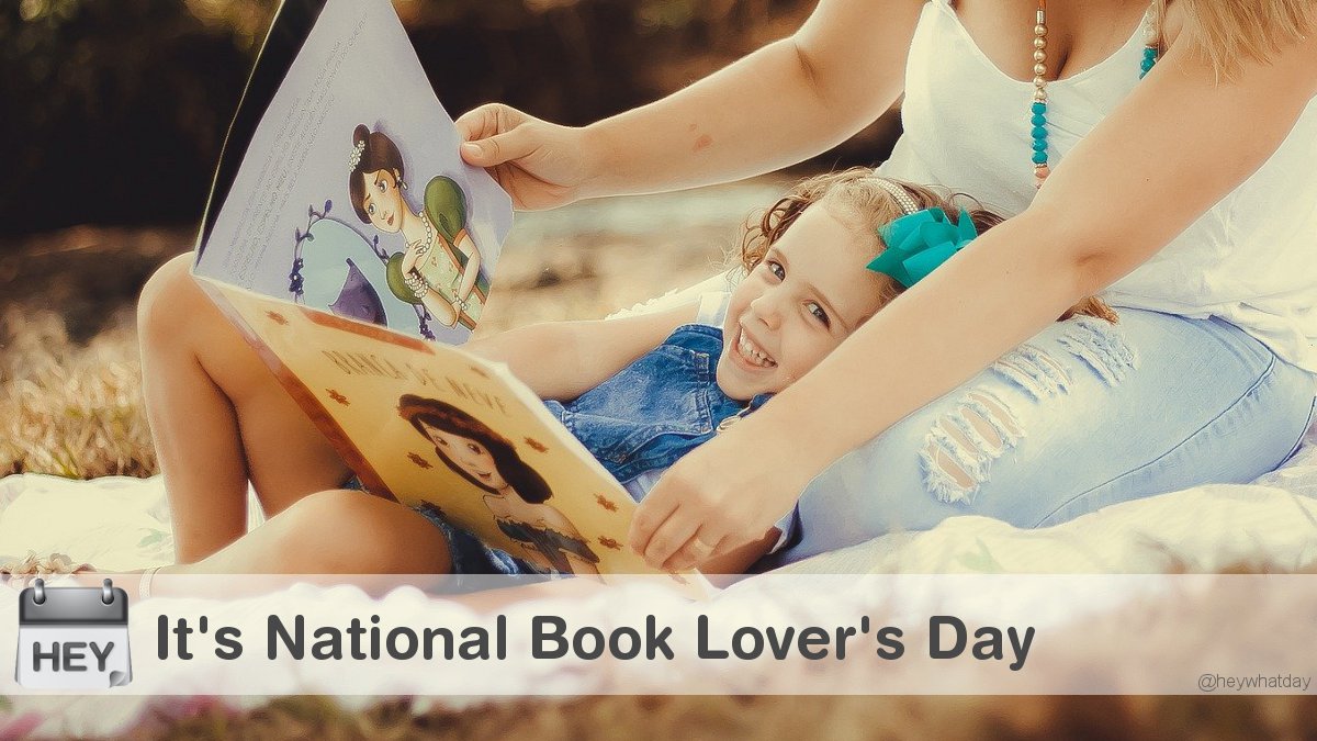 HeyWhatDay's tweet photo. It's National Book Lover's Day! 
#NationalBookLoversDay #BookLoversDay #NationalBookLoverDay #BookLoverDay https://t.co/VMos5jx4Hw